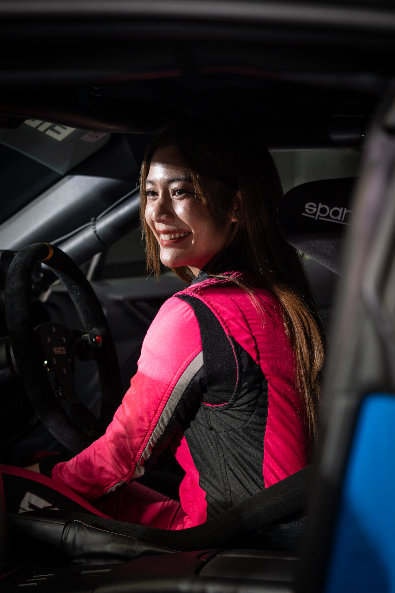 Maprang Alrisa seated inside the Redline GR86