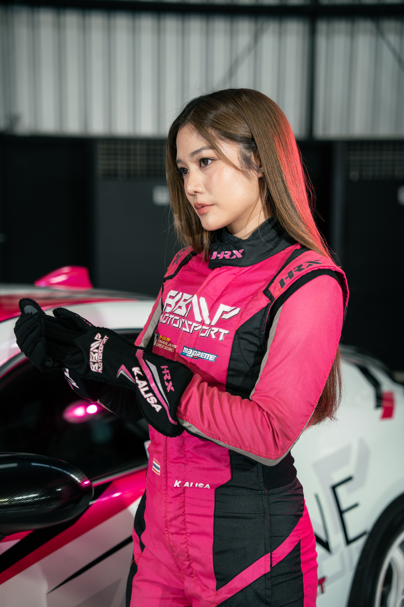 Maprang Alrisa in BBMP Motorsport race suit
