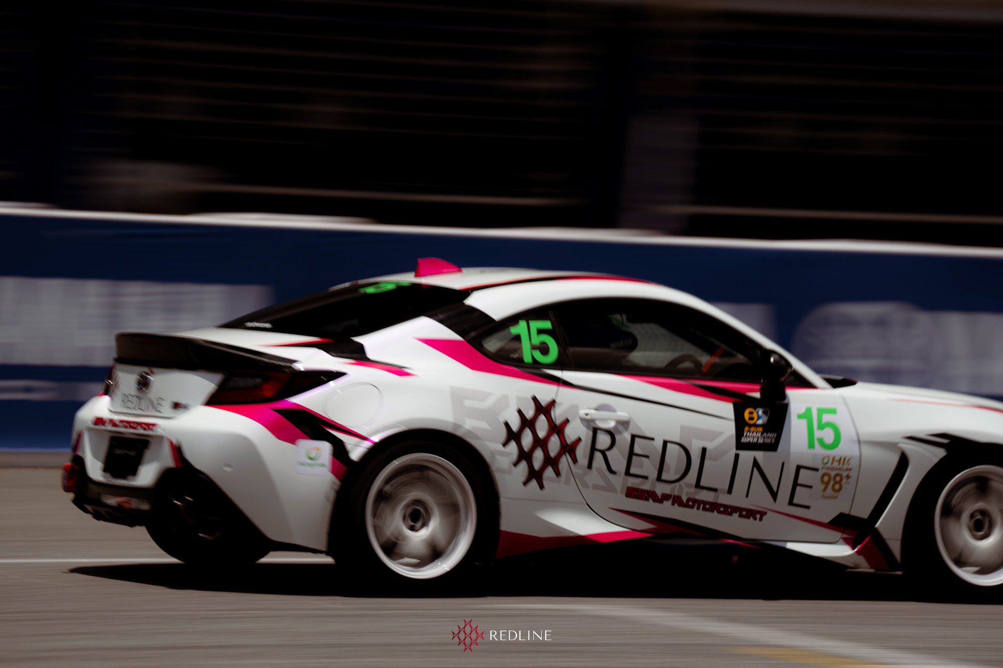 Redline GR86 #15 panning shot at Buriram