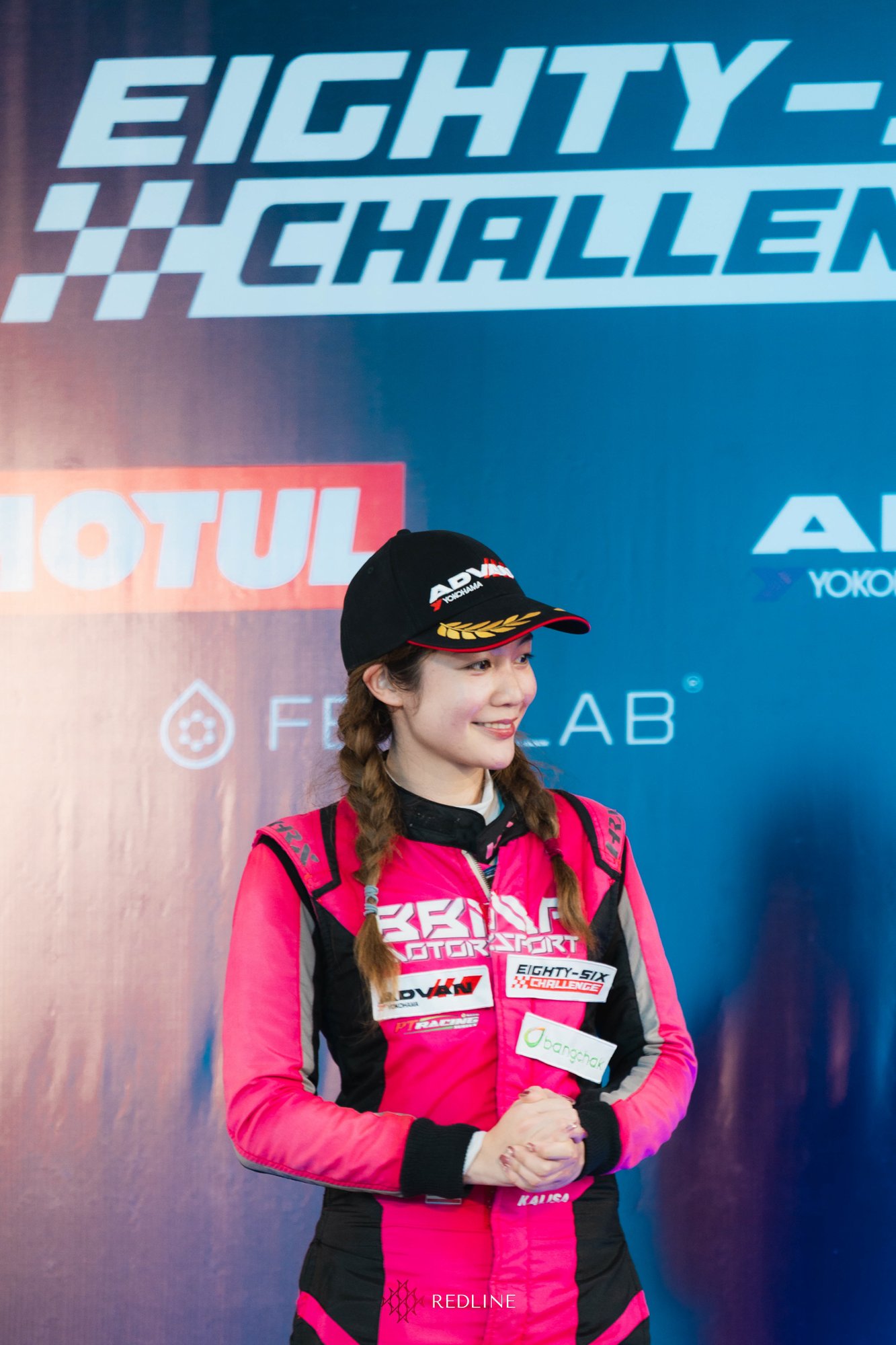 Maprang Alrisa in her race suit at the 2026 Eighty-Six Challenge Thailand