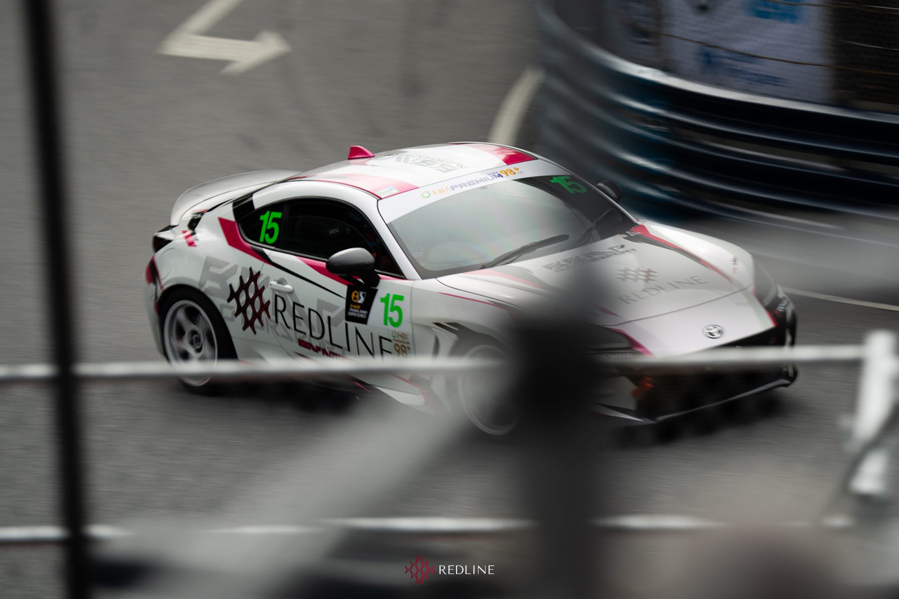 Redline GR86 #15 at speed at Bangsaen