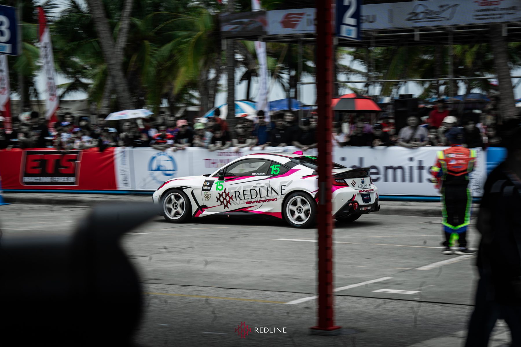 Redline GR86 #15 with the Bangsaen crowd