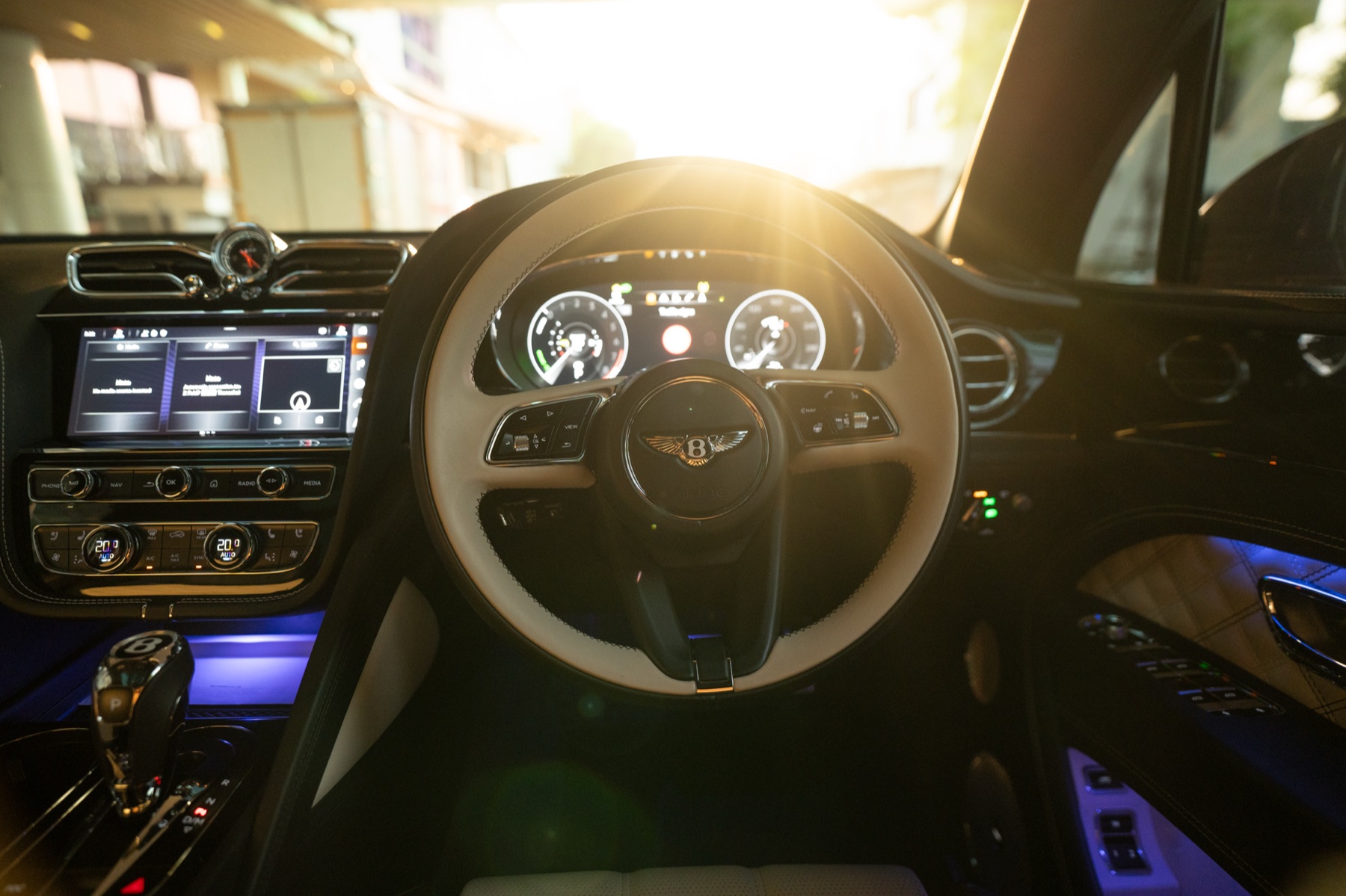 Cabin in late afternoon light