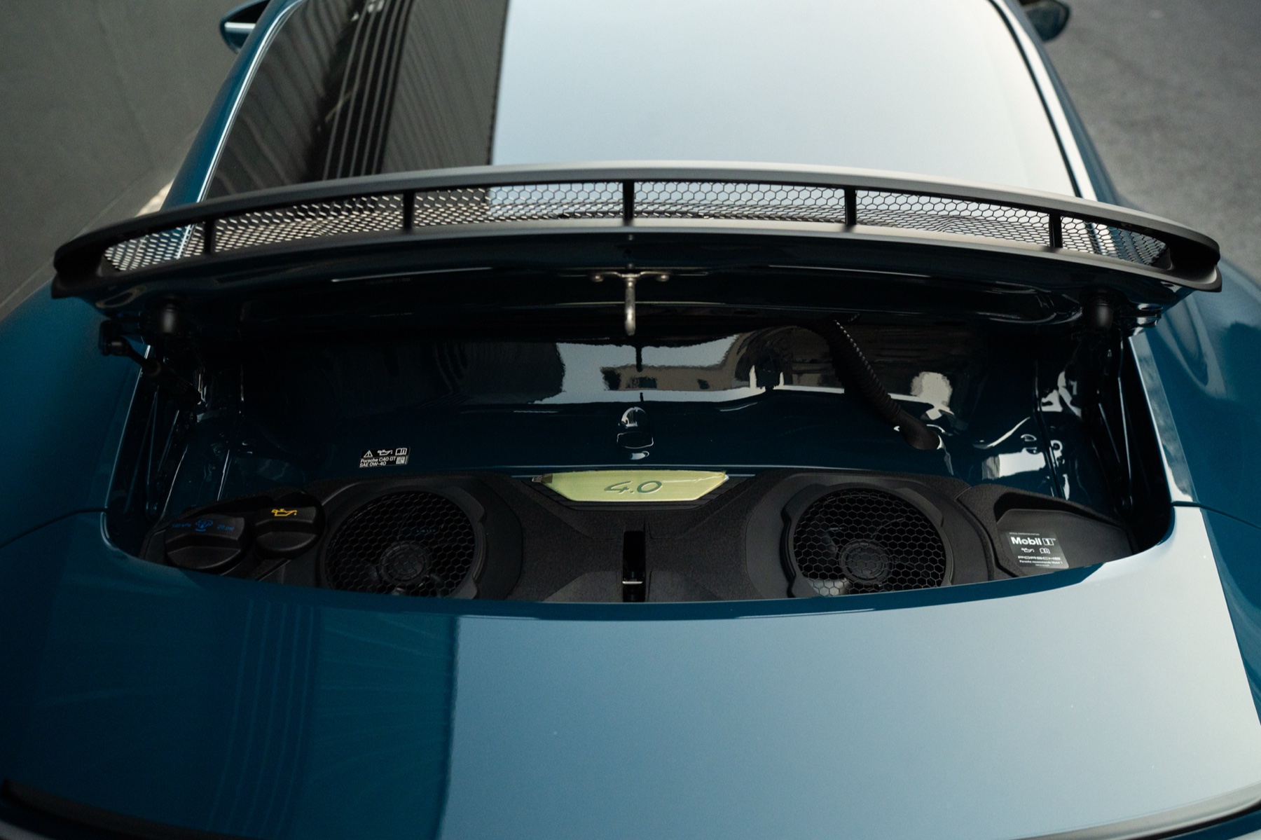 GT3 Touring rear spoiler from above